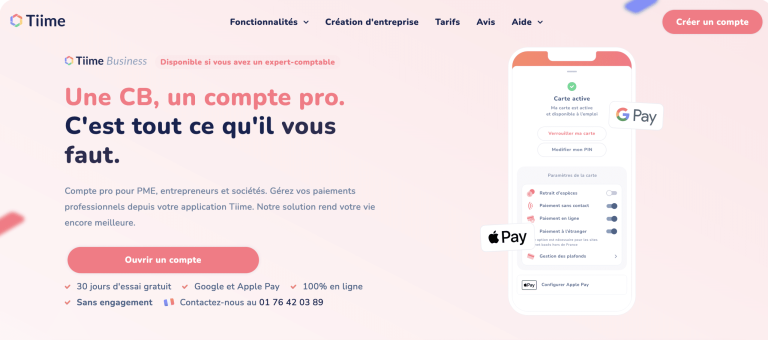 Tiime Le Compte Pro En Ligne Incluant Un Logiciel De Comptabilit