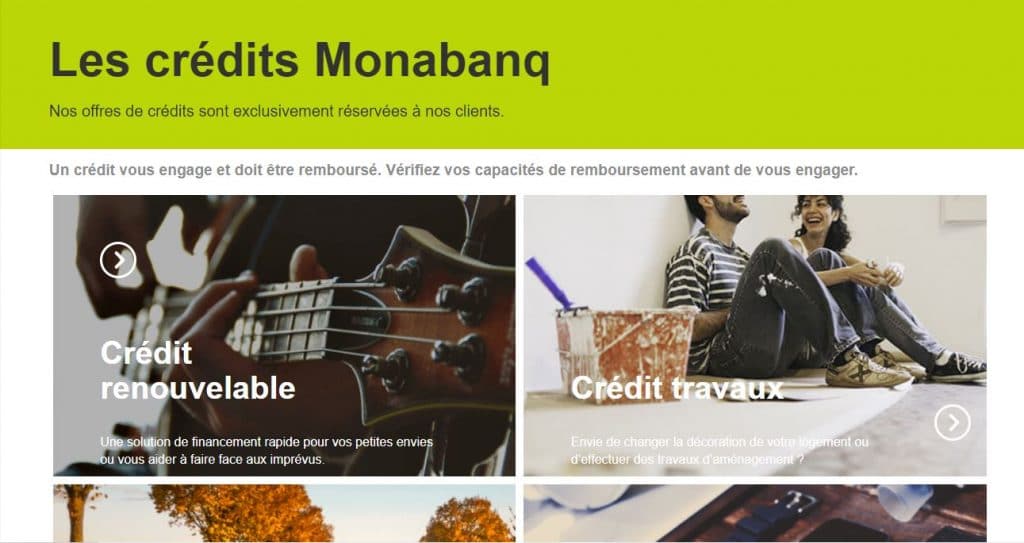 Monabanq : Le crédit immobilier