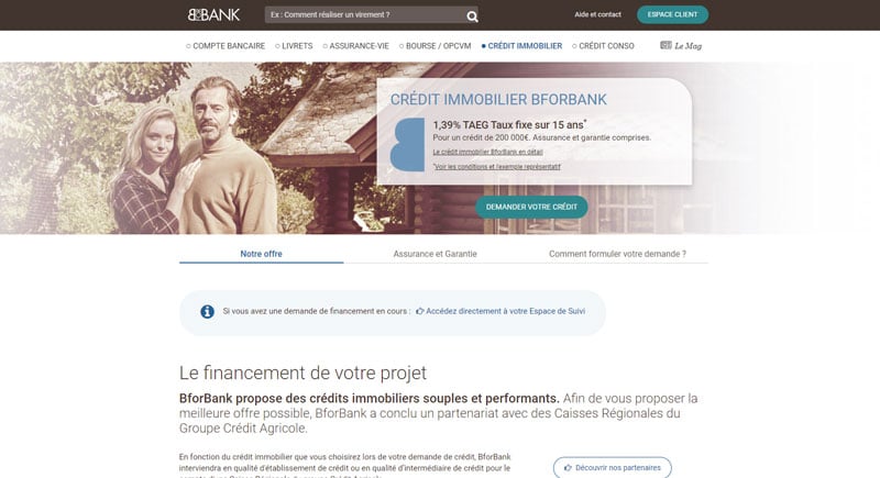 BforBank : Le crédit immobilier