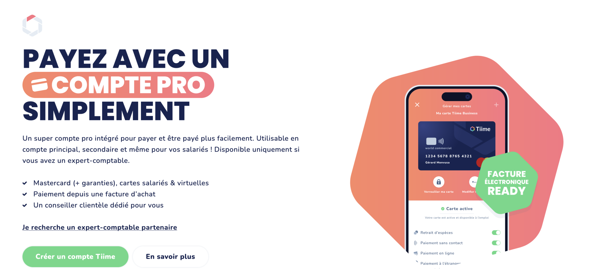 Compte pro Tiime